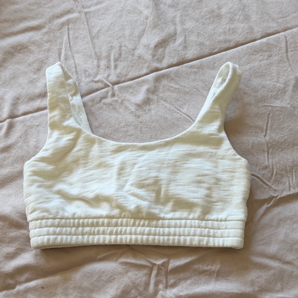 Madewell White Crop Top